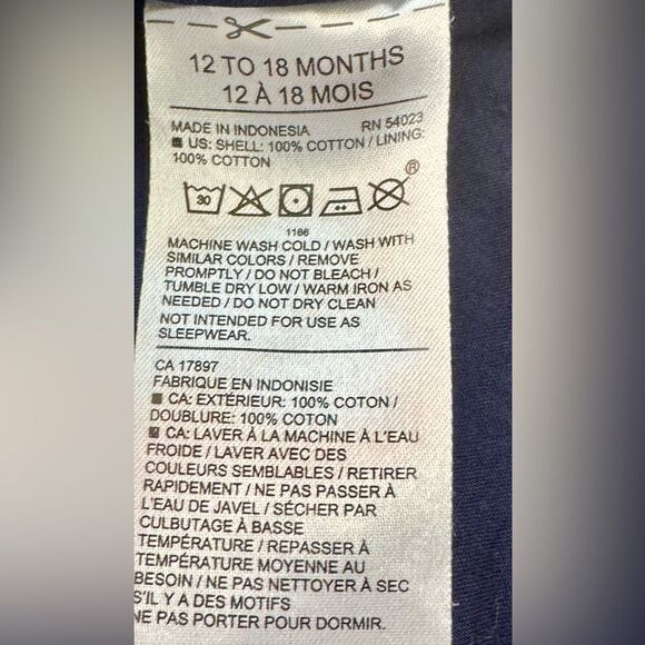 Janie and Jack Cold Shoulder Floral Puff Sleeve Lined Summer Dress. 12-18 Months - Picture 8 of 9